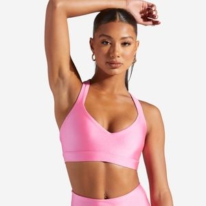 Criss Cross Knit Bra